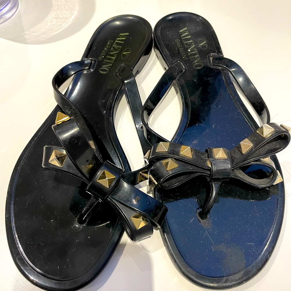 Valentino Rockstud Jelly sandal